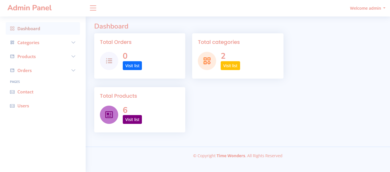 Time Wonders Ecommerce Website Project for Beginners