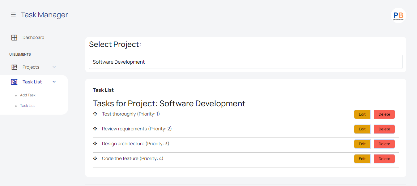 Project Tasker Pro - Advanced Task & Project Management with Drag-and-Drop